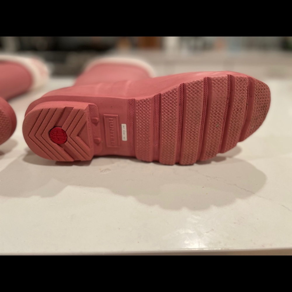 Pink Hunter Boots with Cream Socks - Picture 5 of 7